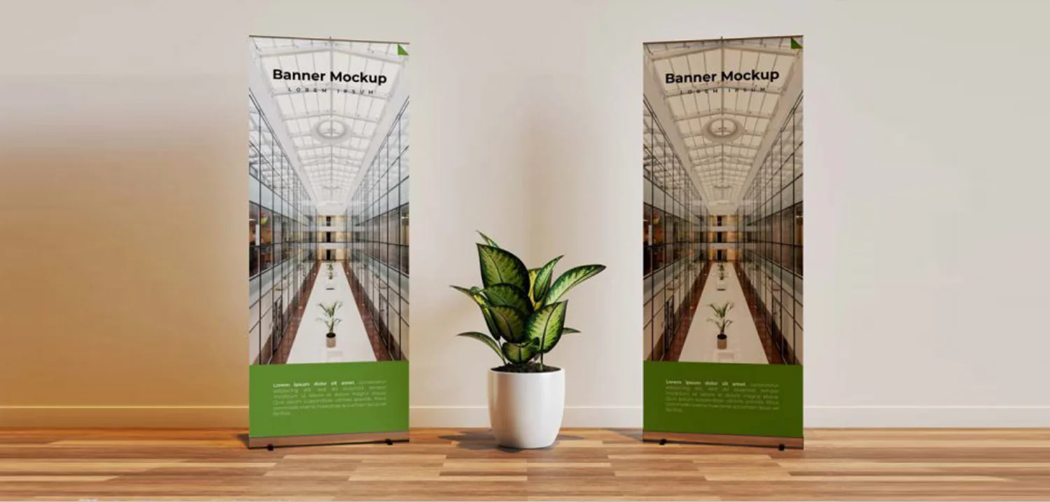 Printed rollup banner stands for exhibitions in Dubai