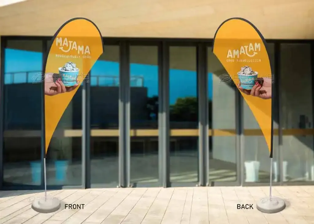 teardrop flag printing dubai