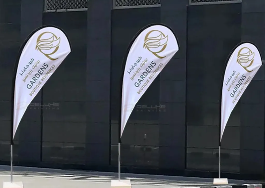 teardrop flag printing dubai