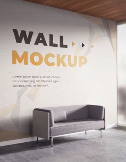 Wall branding at Golden Adds