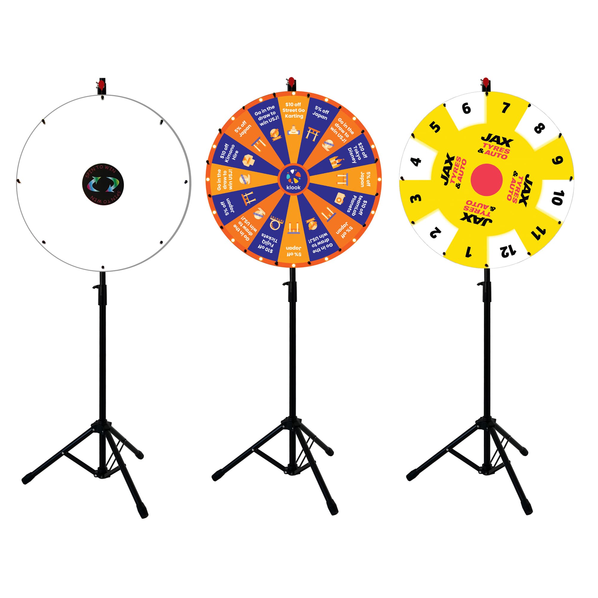 Customizable Spin Wheel at Golden Point adds 