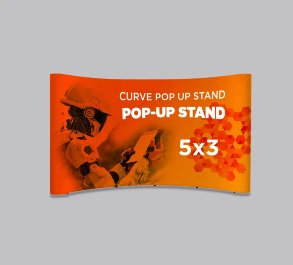 Curved Pop Up Stand - Image 4